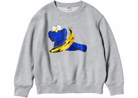 KAWS x Uniqlo Warhol Graphic 472951 Sweatshirt Gray