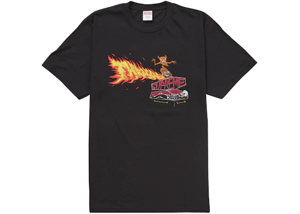 Supreme Thrasher Back Tail Tee Black